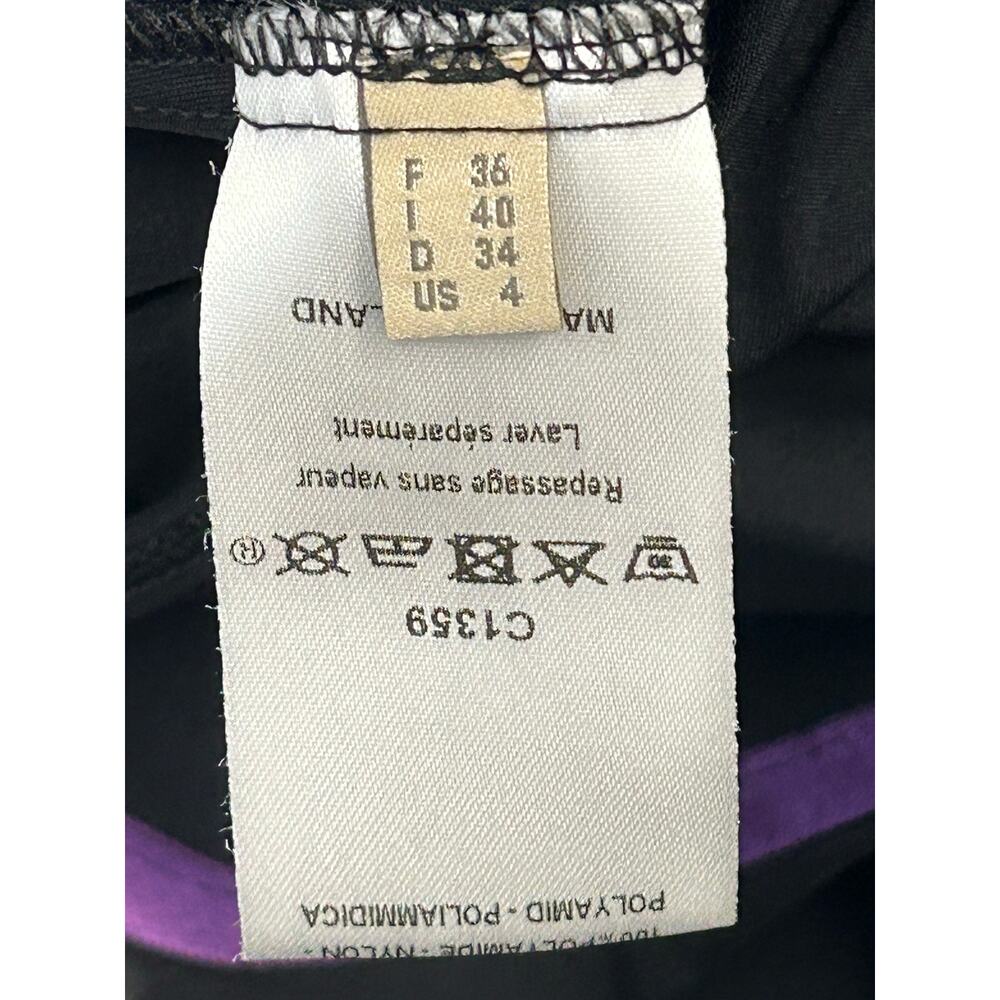 Marithe + Francois Girbaud Vintage Black Cravatatakiller Mini Dress Women’s  4 - Picture 8 of 9